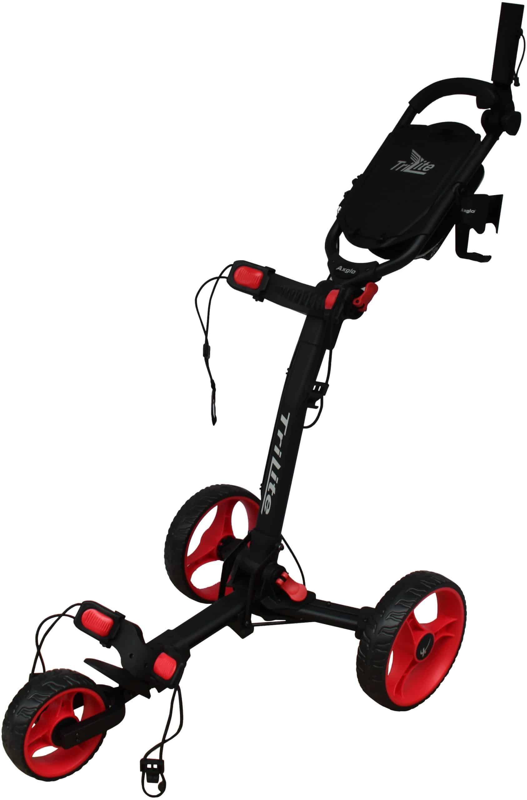AXGLO AXGLO TriLite 3 Wheel Push Trolley (Black/Red)