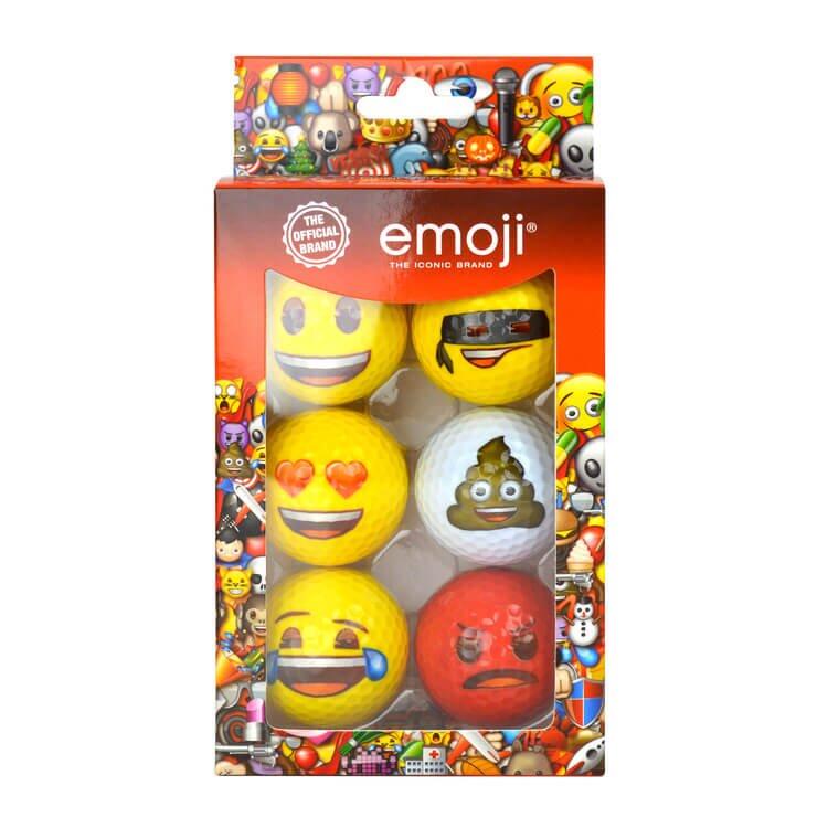 EMOJI Official Emoji Novelty Golf Balls (Pack of 6)