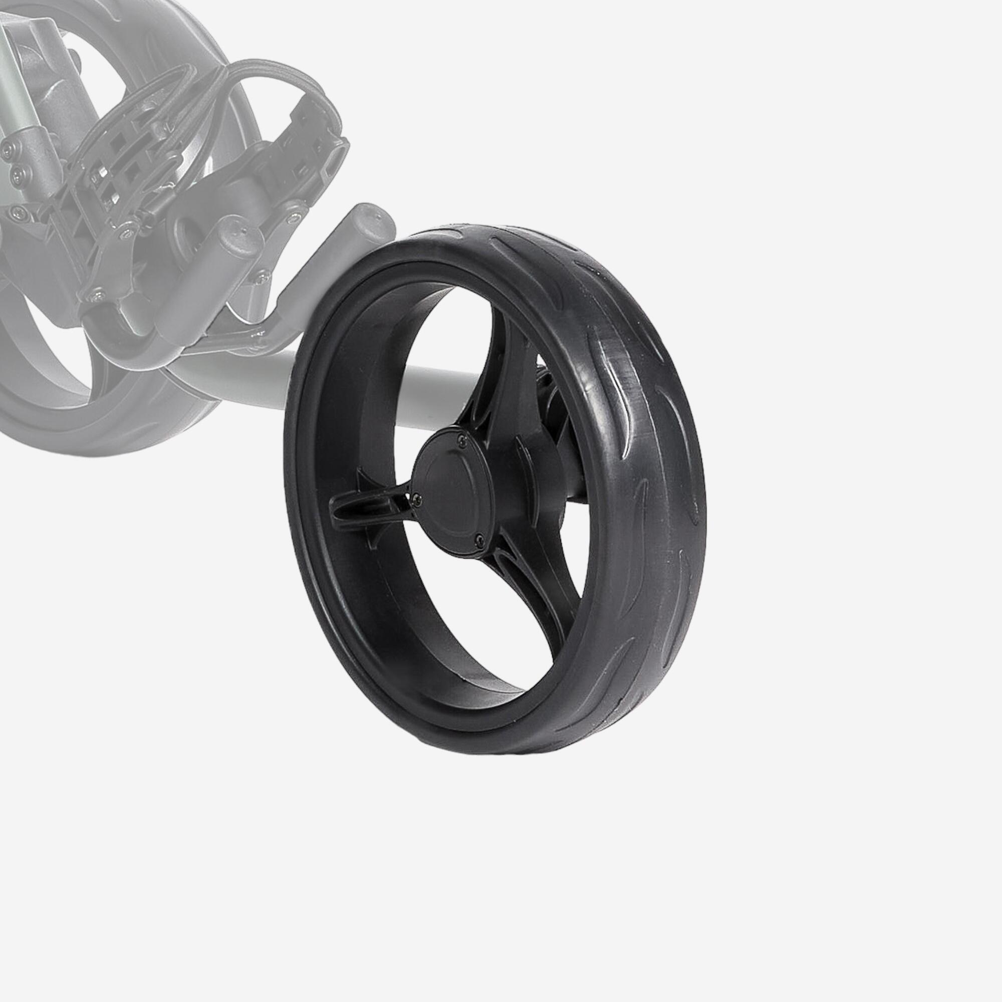 INESIS FRONT WHEEL FOR 3-WHEEL COMPACT GOLF TROLLEY 23 CM - INESIS