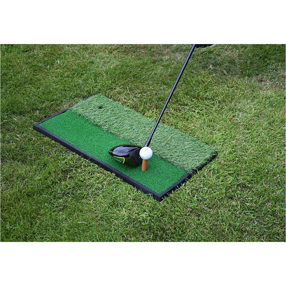 LOOP PRODUCTS 2 in 1 Tee Off Golf Matt - Mini Home Driving Range Pad - Protect Grass Practice