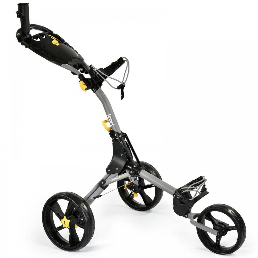 MASTERS GOLF iCart Compact Evo Push Trolley Grey/Black