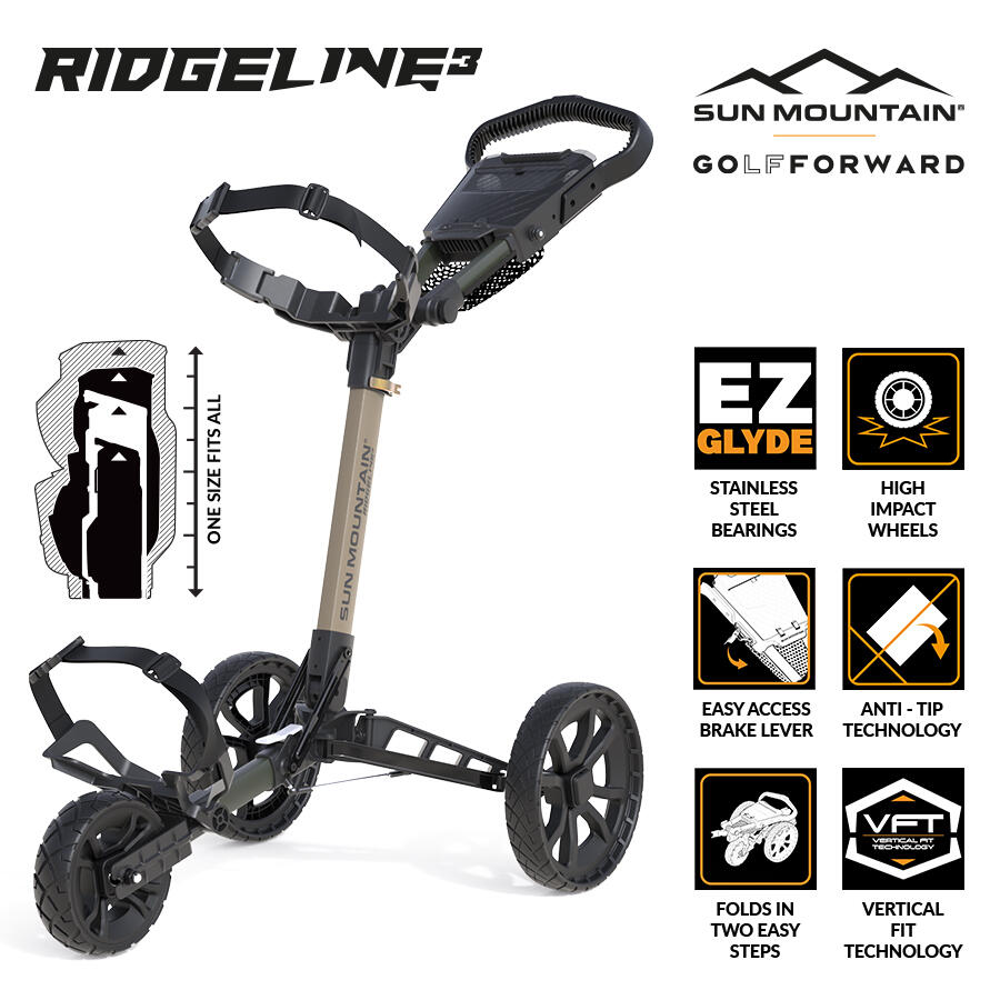 SUN MOUNTAIN Ridgeline 3 Cart - Sand Hunter