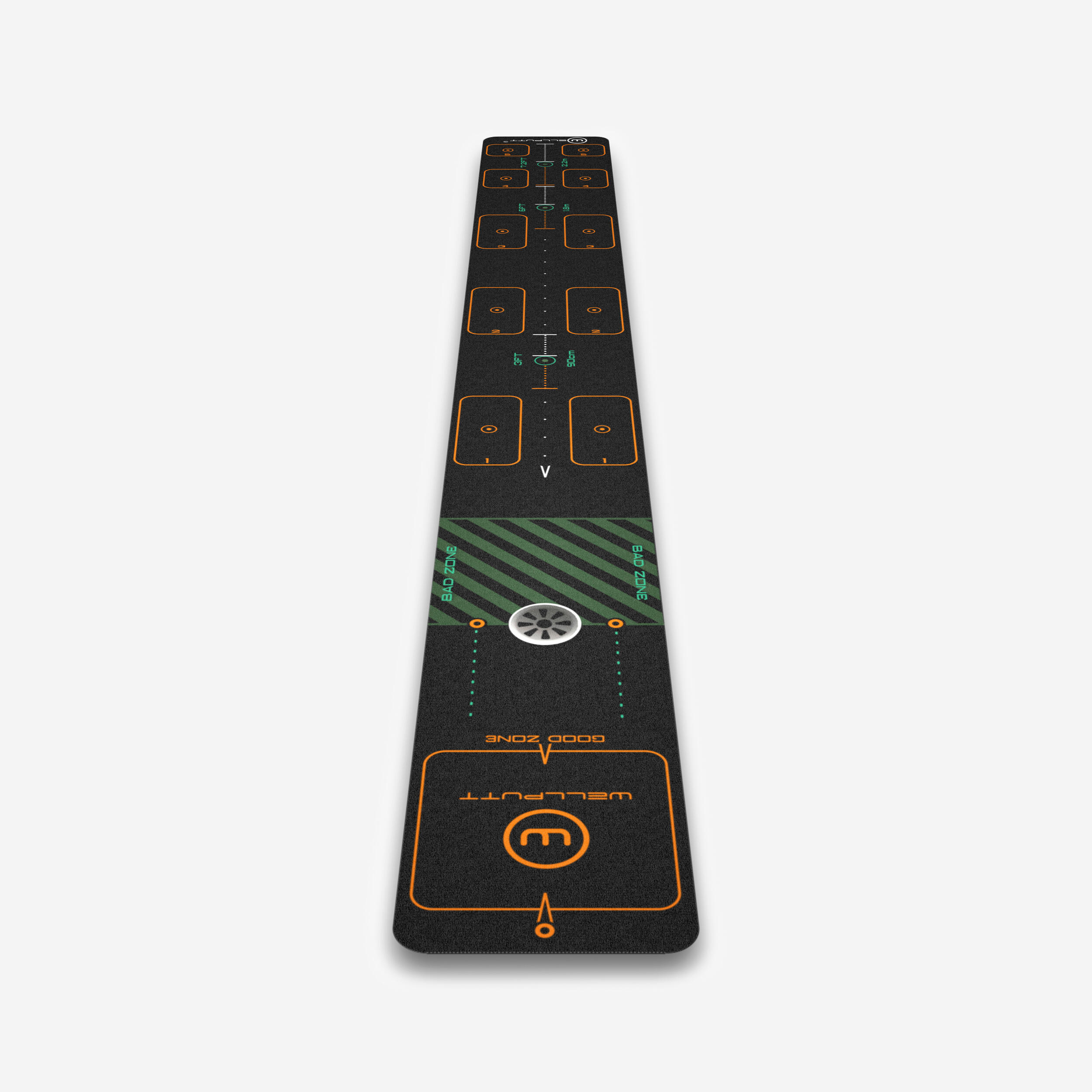 WELLPUTT GOLF PUTTING MAT 3M - WELLPUTT FIRST